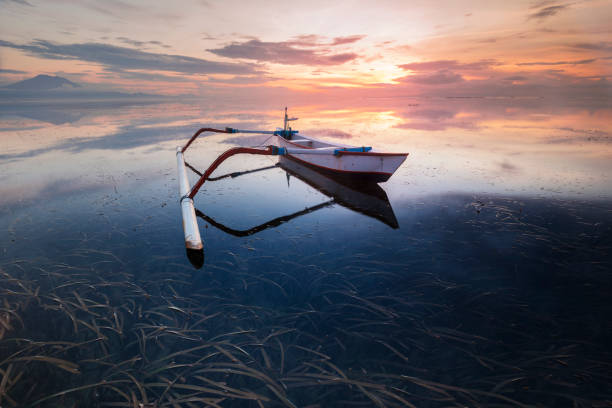 istock Beautiful sunrise in Sanur Beach, Bali 1087178590