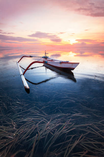 istock Beautiful sunrise in Sanur Beach, Bali 1087178688