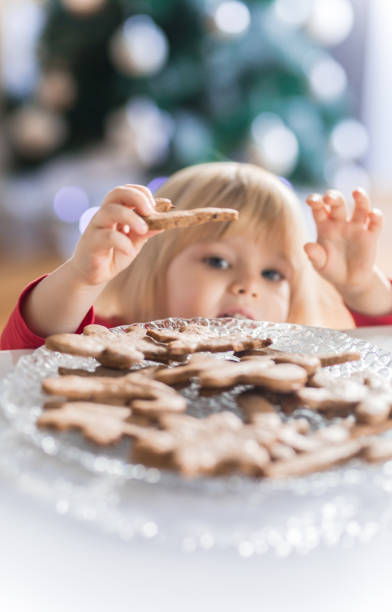 Healthy Gingerbread - Christmas cookie stock photo