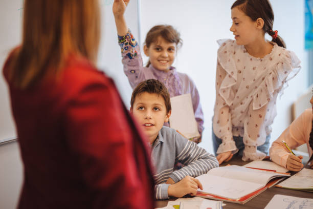 istock female teacher teaching  kids in classroom 1087183302