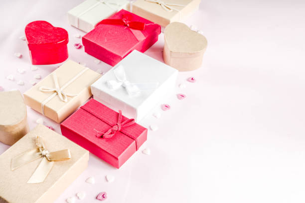 istock Valentine's day gifts gift boxes background 1087185986