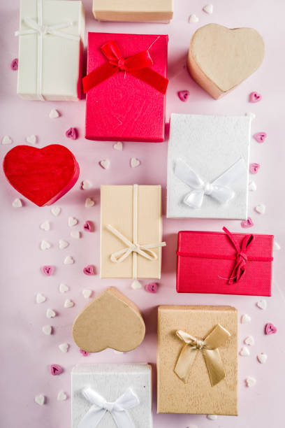 istock Valentine's day gifts gift boxes background 1087186040