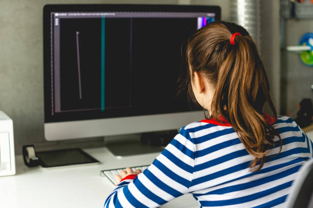 istock Teenage girl working on computer 1087188498