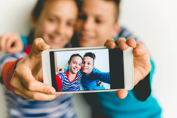 istock Brother and sister having fun 1087188924