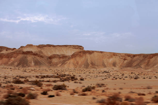 istock An Egyptian Desert And Mysty Sky in the daylight 1087192592