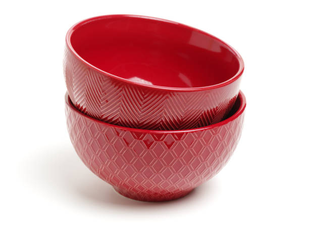 istock Bowl of pottery separated by white background 1087199224