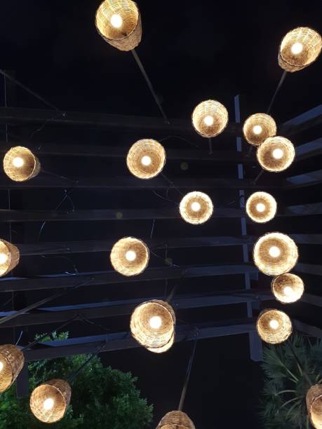 istock Lamps made of bamboo 1087205032
