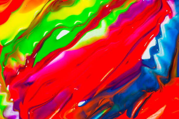 Abstract art colourful background. Hand-painted background. SELF MADE. - Image