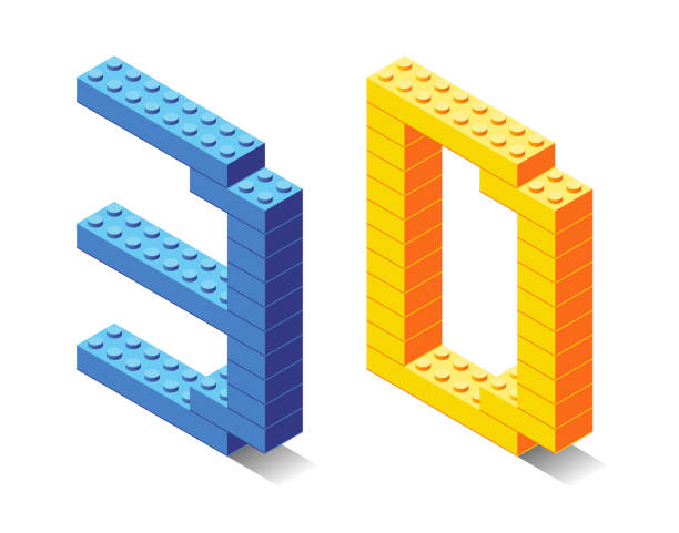 ilustrações, clipart, desenhos animados e ícones de texto 3d, plástico de blocos de construção - alphabet brick construction toy