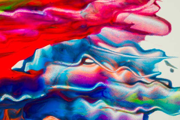 Abstract art colourful background. Hand-painted background. SELF MADE. - Image