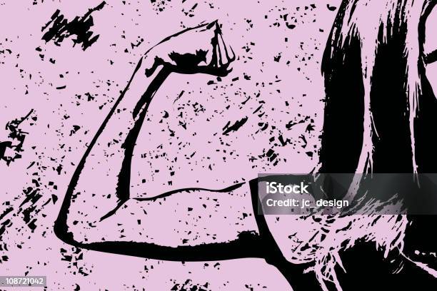 Ilustración de Brazo De Fuerte y más Vectores Libres de Derechos de Mujeres - Mujeres, Musculoso, Armas de mujer