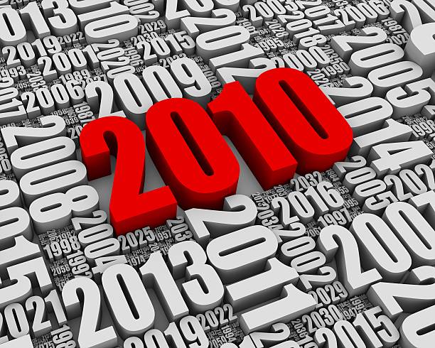 Year 2010 AD stock photo