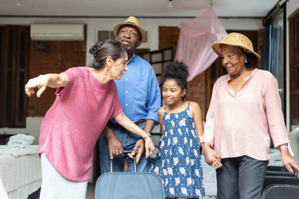 istock Host Woman Welcoming Tourists 1087216884