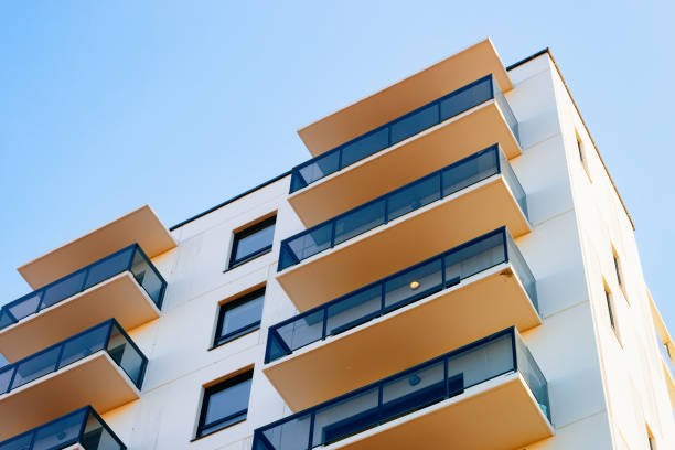istock Residential apartment home facade and blank place for copy space 1087220178