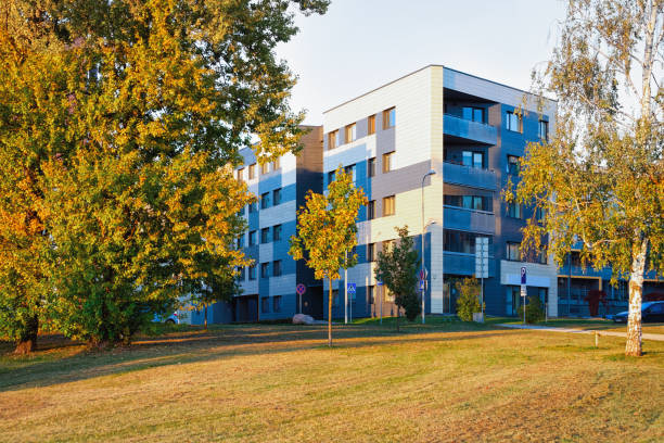 istock Apartment house residential home complex architecture and outdoor facilities 1087220252