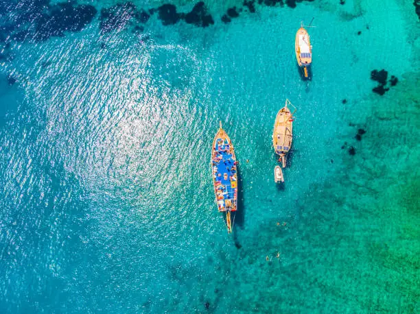 Photo of Drone view to the Aegean sea