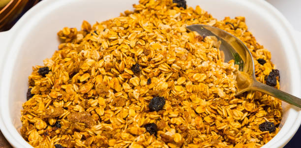 istock Muesli Breakfast cereal at brunch Spring Festival picnic event 1087227232