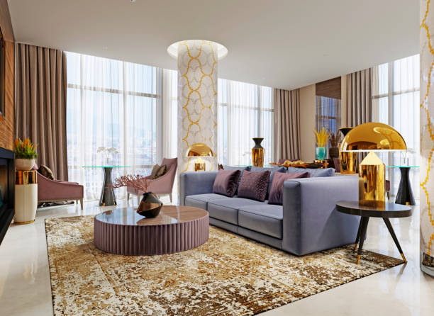 istock Interior of a five star hotel lobby. 1087236532