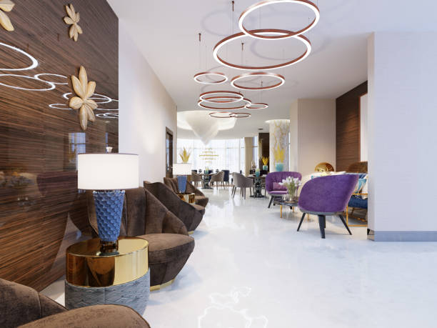 istock Luxury five star hotel with lounge area. 1087238236