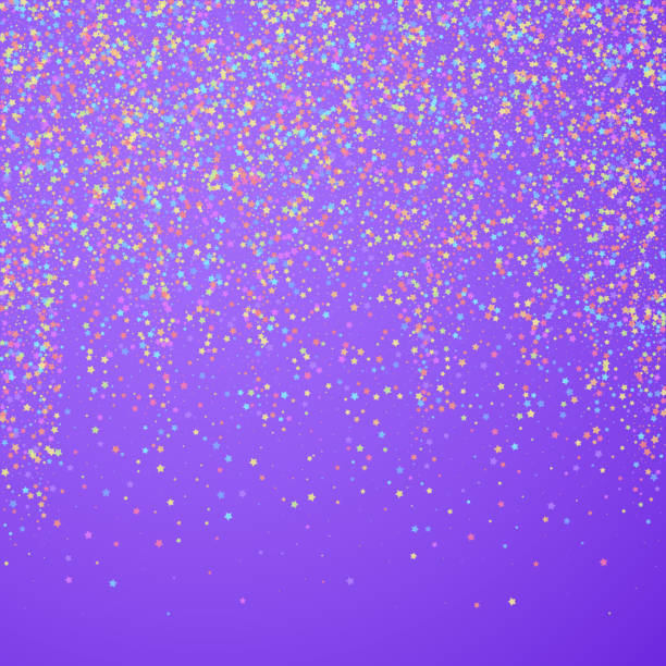 istock Festive confetti. Celebration stars. Colorful star 1087249760