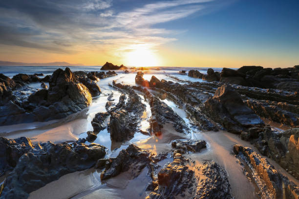 istock Barrika beach at sunset, in north Spain. 1087249928