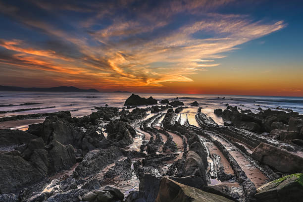 istock Barrika beach at sunset, in north Spain. 1087249934