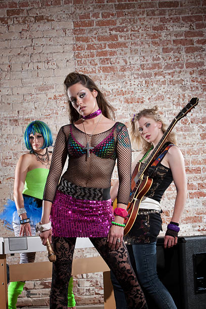 istock Female punk rock band 108725102