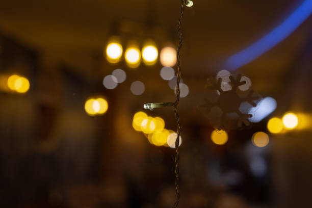 istock led lights at restaurant window at advent month december 1087253522