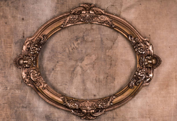 istock elegant vintage victorian frame on an old dirty brown wall 1087275662
