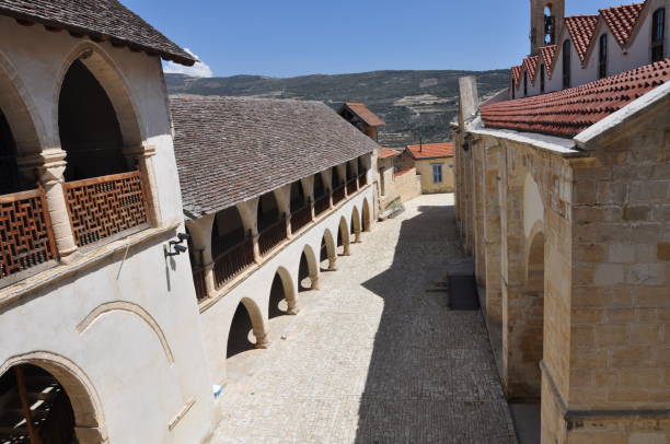 istock The beautiful Orthodox Timiou Stabrou monastery in Cyprus 1087277772