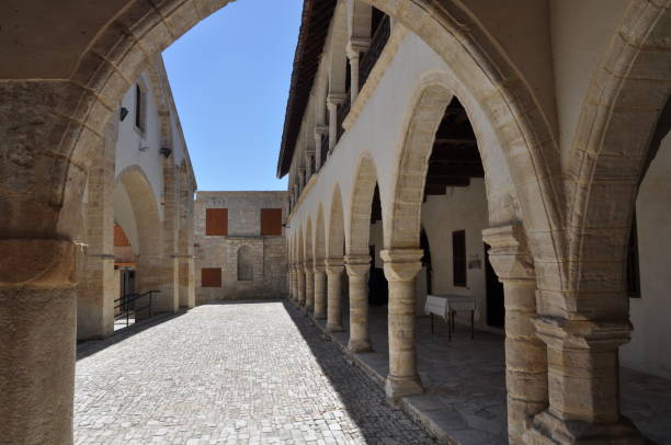 istock The beautiful Orthodox Timiou Stabrou monastery in Cyprus 1087277900