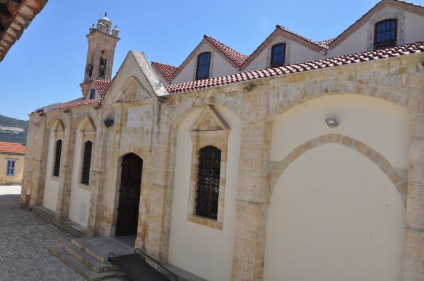 istock The beautiful Orthodox Timiou Stabrou monastery in Cyprus 1087277902