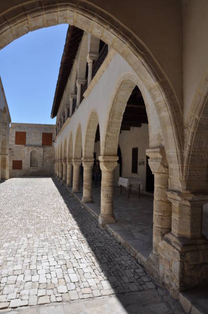 istock The beautiful Orthodox Timiou Stabrou monastery in Cyprus 1087277988