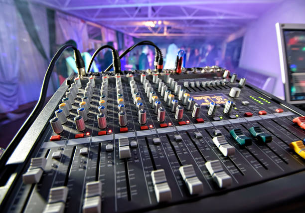istock Music mixer at a disco in a nightclub 1087281146