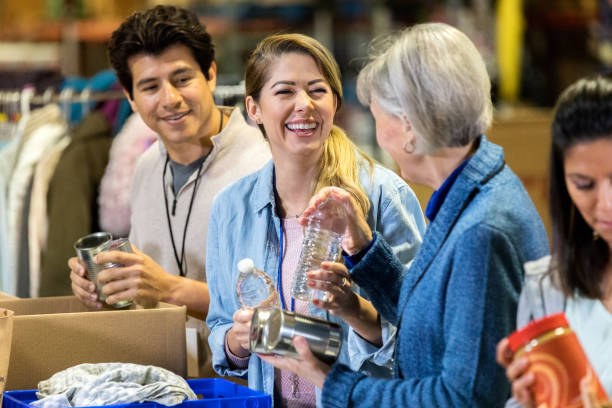 istock Diverse family volunteering together 1087283458