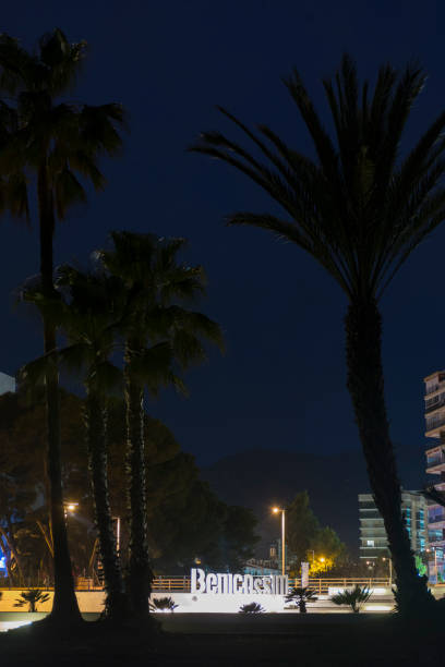istock Palms and big letters of Benicassim 1087286630