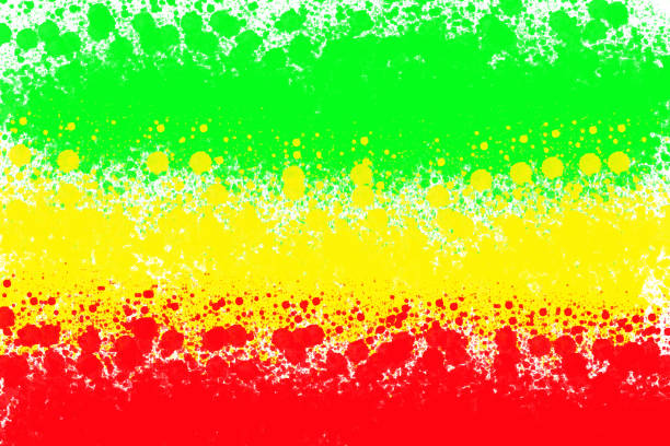 istock reggae color with watercolor splash background 1087288768