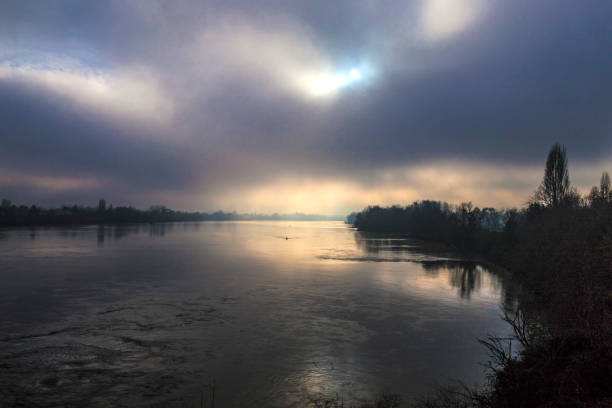 Loire Valley, fog near Nantes