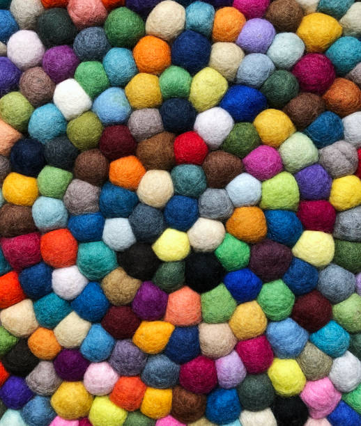 istock Colorful woven wool rug taxtures 1087294486