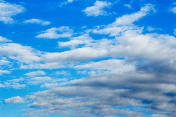 istock Snow-white light cumulus clouds against a blue sky 1087298772