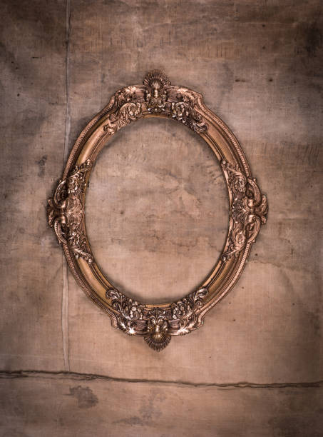 istock elegant vintage victorian frame on an old dirty brown wall 1087299050
