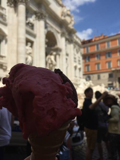 istock Strawberry ice cream in Roma 1087300714
