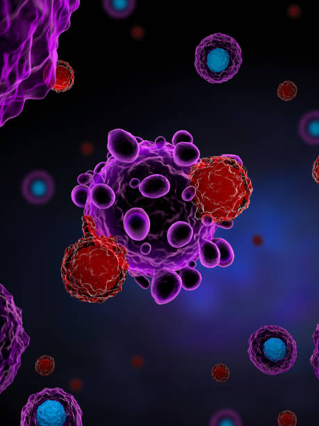 istock T cells attacking cancer cells 1087306232