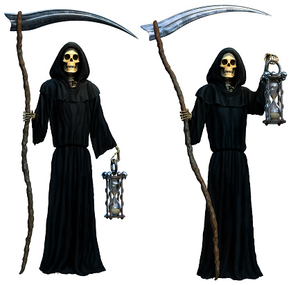 Grim reapers 3D illustration