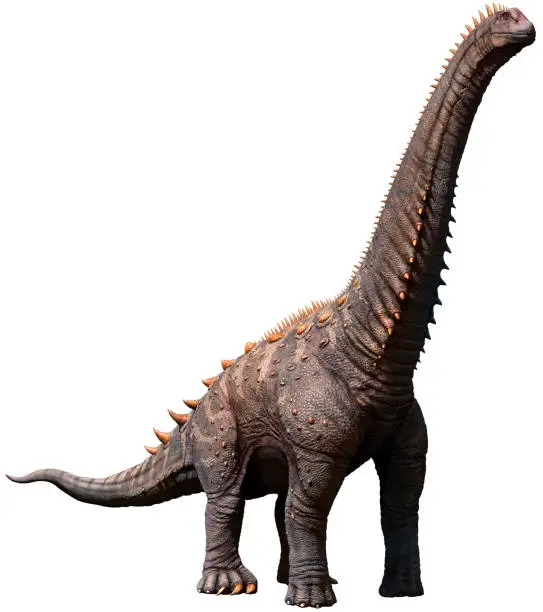 Alamosaurus dinosaur 3D illustration