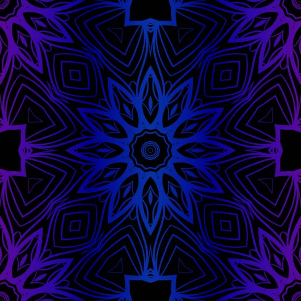 istock Vector Seamless Pattern With Abstract Floral Style. For Fashion Design, Wallpaper, Textile. Tribal Ethnic Arabic, Indian, Motif. For Interior Design, Wallpaper 1087330218