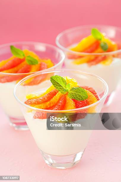 Panna Cotta S Stock Photo - Download Image Now - Backgrounds, Citrus Fruit, Close-up