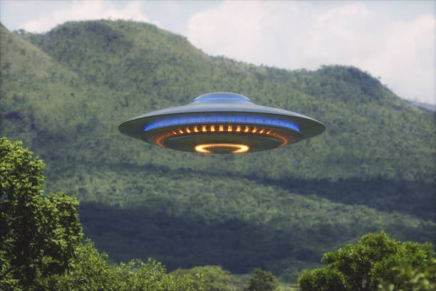 niezidentyfikowany obiekt latający ufo - ufology zdjęcia i obrazy z banku zdjęć