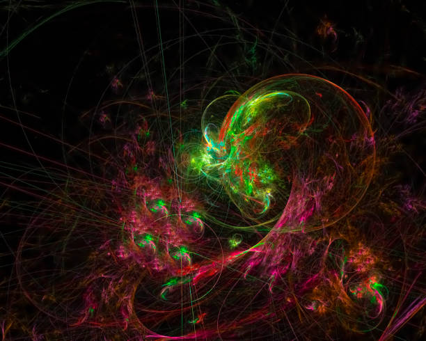istock abstract digital fractal, beautiful design, party 1087336714
