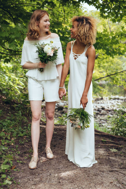 istock Beautiful couple on their wedding day 1087352106
